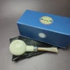 MBSD Meerschaum Deluxe Silver Prince Block Meerschaum Pipe, Briar-Mortise - Image 10
