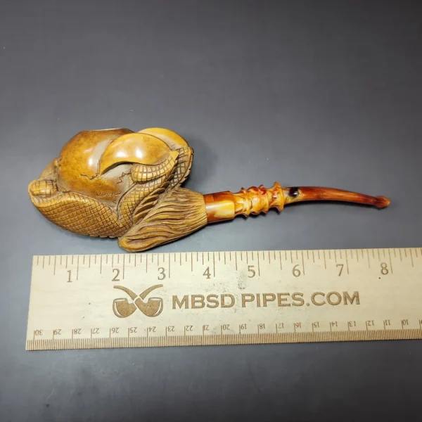 MBSD Meerschaum Masters by Kenan XL Dragon Claw Block Meerschaum Pipe, New - Image 12