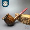Andrey Kharitonov Smooth Tulip w/ Silver Handmade Briar Pipe, New