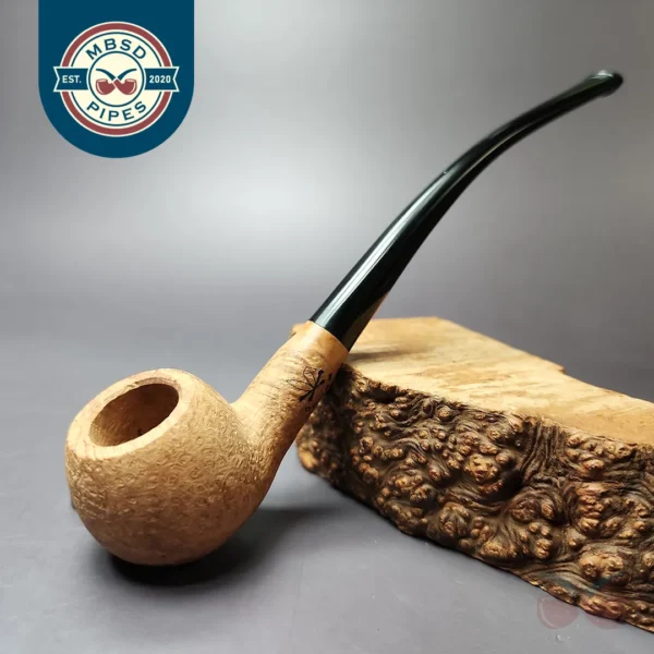 Morgan Bones Sandblasted Churchwarden Briar Pipe, New