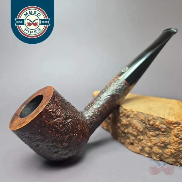 James Upshall w/ Bill Taylor Sandblast Billiard Estate Briar Pipe, Unsmoked
