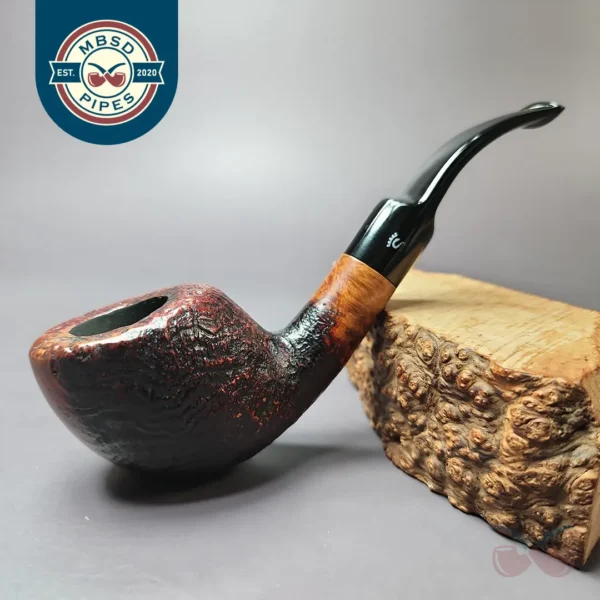 Stanwell Vario 25 Sandblasted Scoop Estate Briar Pipe, Danish Estates