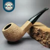 Morgan Bones Sandblasted Panel Shank Apple Briar Pipe, New