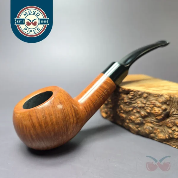 Michel Selected Smooth Straight Grain Author Estate Briar Pipe, Unsmoked