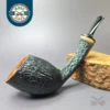 Vitale Rusticated Tulip Dublin w/ Olivewood Estate Briar Pipe, Italian Estates