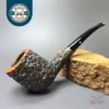 Castello Sea Rock KKK 19 Rusticated Zulu Estate Briar Pipe, Italian Estates