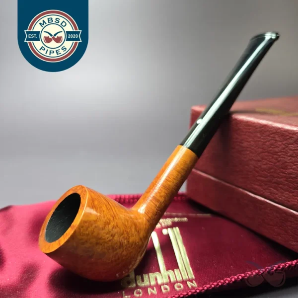 Dunhill 1973 Root Briar 401 Smooth Small Billiard Estate Briar Pipe, Unsmoked
