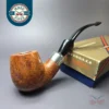 Savinelli Dry System 1616 Smooth Bent Billiard Estate Briar Pipe, Italian Estates 6mm