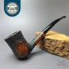 Jarl 12 Partially Rusticated Vase Dublin Estate Briar Pipe, Danish Estates