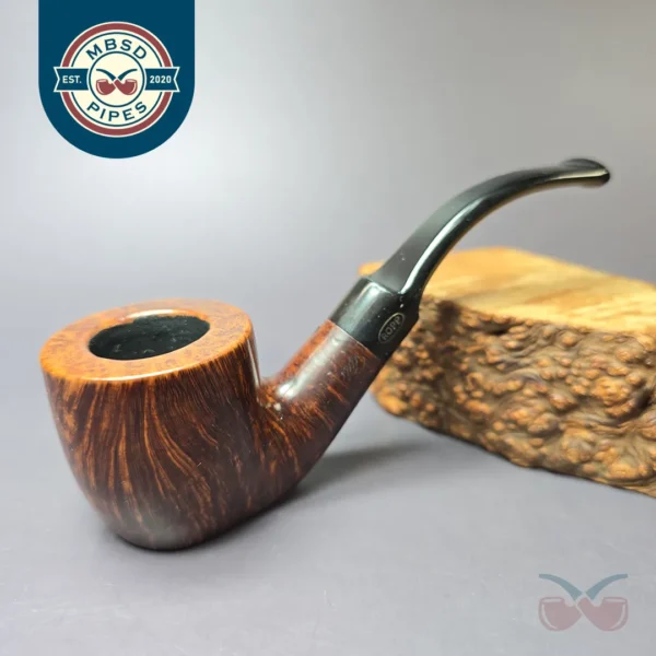 Ropp N88 Smooth Pot Sitter Estate Briar Pipe, French Estates