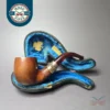 Pre-Kaywoodie KBB Blue Line Bakelite Smooth Bent Billiard Estate Briar Pipe, Unsmoked