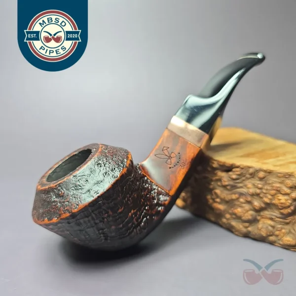 Morgan BlackJack 30 Sandblasted Bulldog Briar Pipe, New