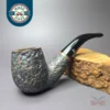 Auld Erin (by Peterson) 9BC Rusticated Bent Billiard Estate Briar Pipe, Irish Estates