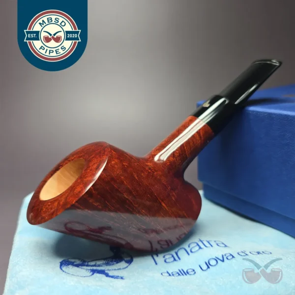 L'Anatra Ventura Speeding Poker Smooth Estate Briar Pipe, Unsmoked