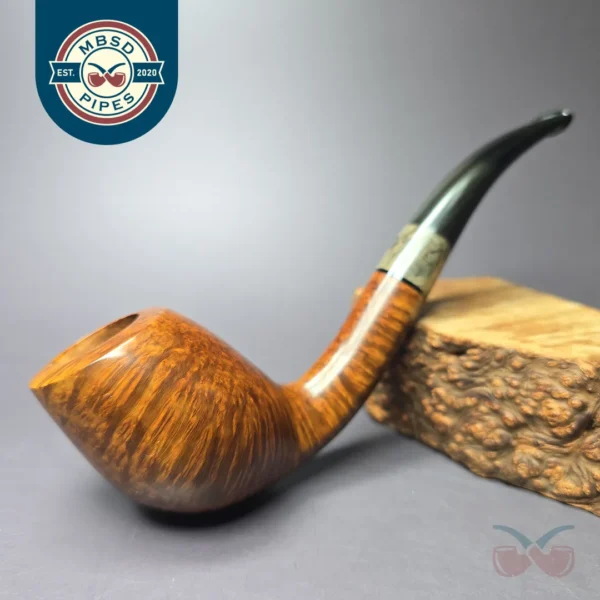 Max Capps Smooth Cobra w/ Aged Redwood Estate Briar Pipe, Unsmoked