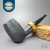 Peter Toth Sandblasted Panel Stack Freehand Handmade Briar Pipe, New
