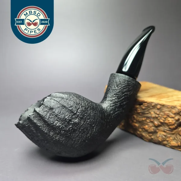 Peter Toth Sandblasted Freehand Handmade Briar Pipe, New