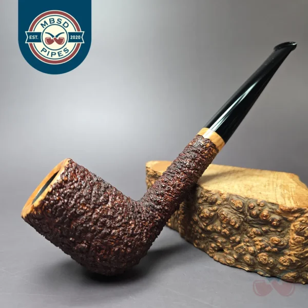 Walt Cannoy 10th Anniversary Cardinal House Munn E25 Handmade Briar Pipe, New