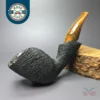 Peter Toth Sandblasted Freehand Handmade Briar Pipe, New
