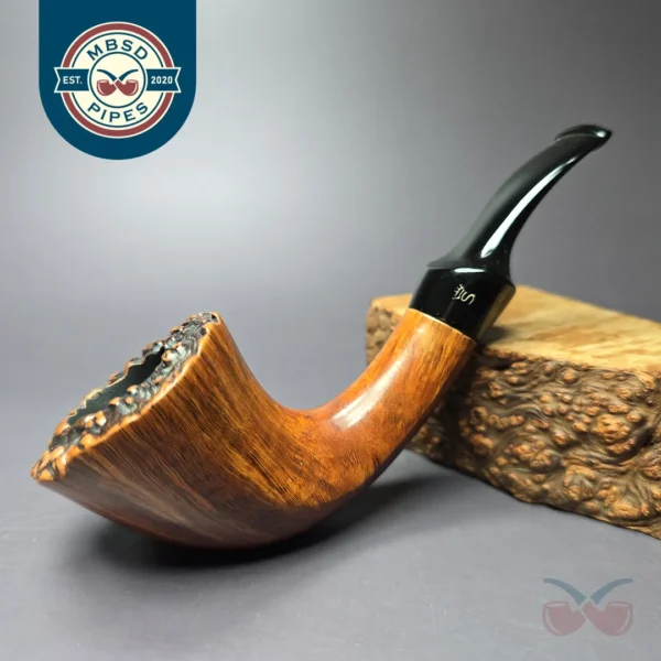 Stanwell Majestic 126 Smooth Horn w/ Plateaux Estate Briar Pipe, Danish Estates