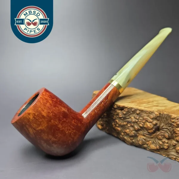 Savinelli Punto Oro 114 KS Smooth Billiard w/ Gold Estate Briar Pipe, Unsmoked, 6mm