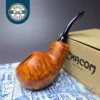 Chacom Reverse Calabash Orange Smooth Apple Briar Pipe, New