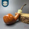 Rainer Barbi AC Grade Smooth Apple w/ Horn Estate Briar Pipe, Unsmoked