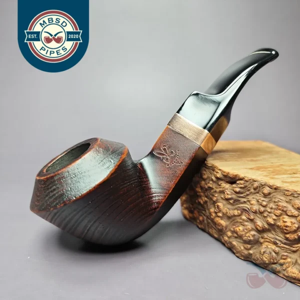 Morgan BlackJack 20 Sandblasted Bulldog Briar Pipe, New