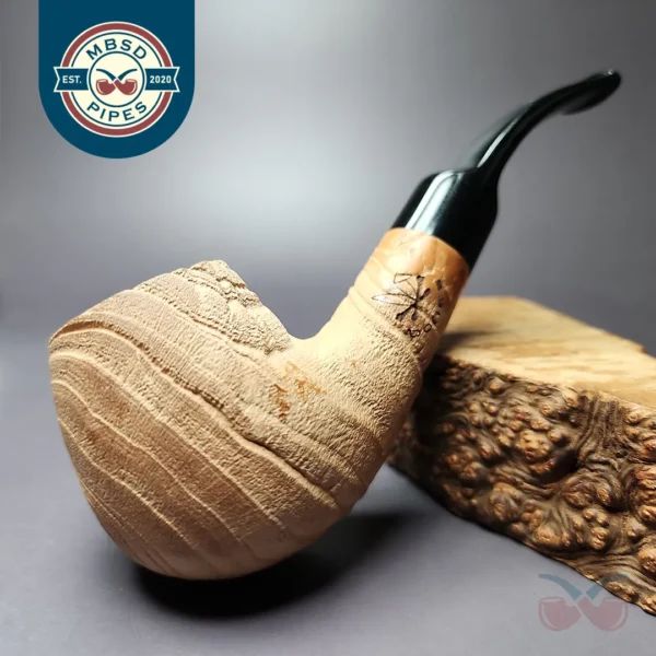 Morgan Bones Sandblasted Brandy Briar Pipe, New