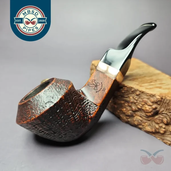Morgan BlackJack 20 Sandblasted Bulldog Briar Pipe, New