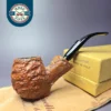 Caminetto Business 82 Rusticated Egg Estate Briar Pipe, Italian Estates