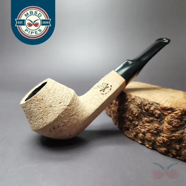Morgan Bones Sandblasted Bulldog Briar Pipe, New
