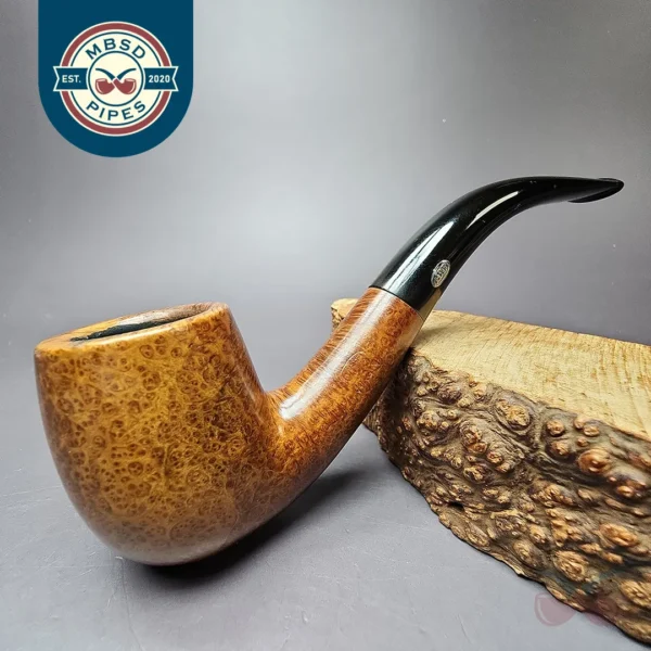 GBD Virgin 508/1 Smooth Bent Billiard Estate Briar Pipe, English Estates
