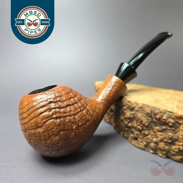 Quad City Pipes Sandblasted Micke Estate Briar Pipe, American Estates