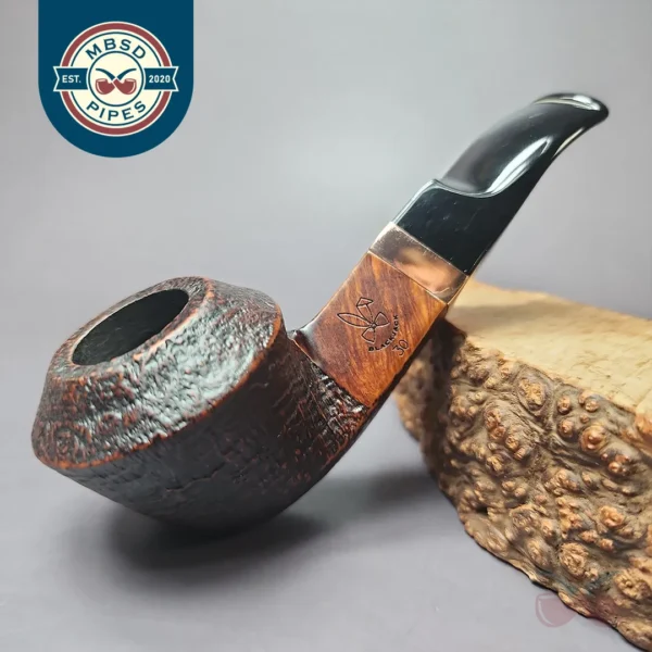 Morgan BlackJack 30 Sandblasted Bulldog Briar Pipe, New