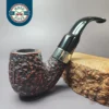 Peterson Donegal Rocky X220 Rusticated Bent Billiard Estate Briar Pipe, Irish Estates