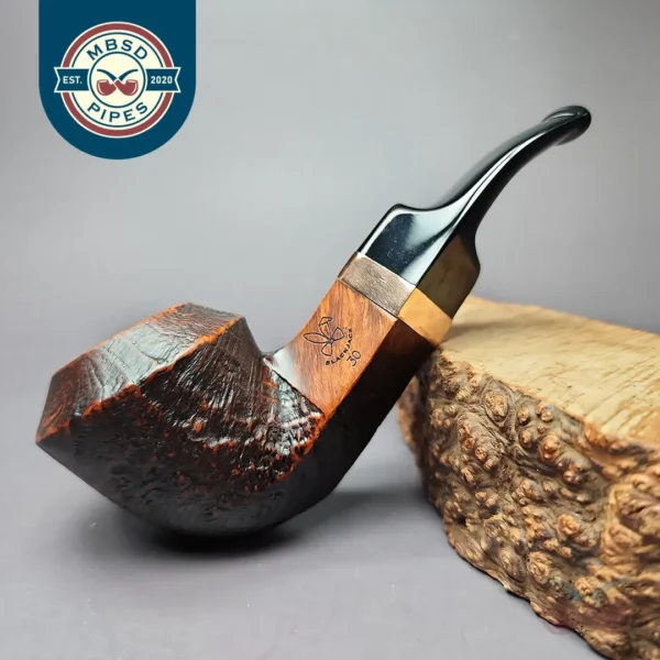 Morgan BlackJack 30 Sandblasted Bulldog Briar Pipe, New
