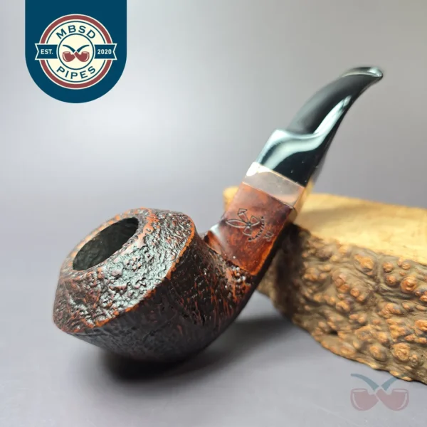 Morgan BlackJack 30 Sandblasted Bulldog Briar Pipe, New