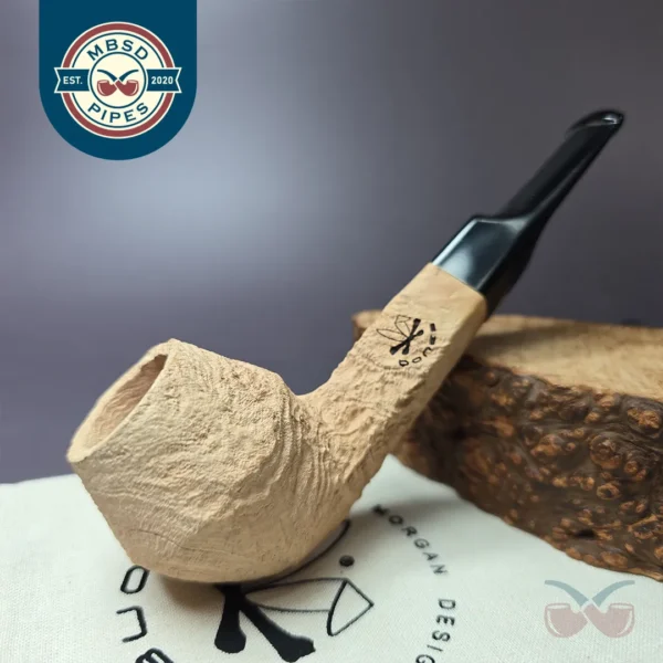 Morgan Bones Sandblasted Bulldog Briar Pipe, New