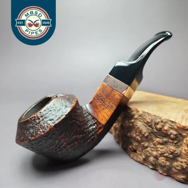 Morgan BlackJack 30 Sandblasted Bulldog Briar Pipe, New