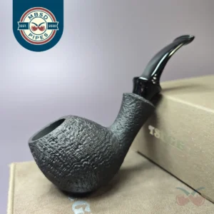 Tsuge Kaga 909 Sandblasted Egg Estate Briar Pipe, Unsmoked