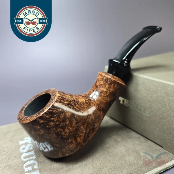 Tsuge Kaga 907 Smooth Volcano Estate Briar Pipe, Unsmoked, 9mm