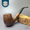 Blatter XL Sandblasted Bent Billiard Estate Briar Pipe, Canadian Estates