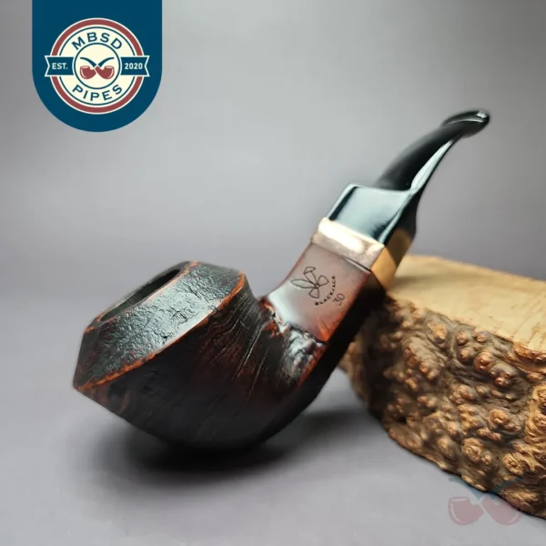 Morgan BlackJack 30 Sandblasted Bulldog Briar Pipe, New