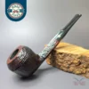 James Upshall w/ Bill Taylor Sandblasted Bulldog Estate Briar Pipe, Unsmoked