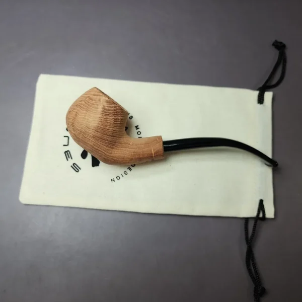 Morgan Bones Sandblasted Demiwarden Apple Briar Pipe, New - Image 2