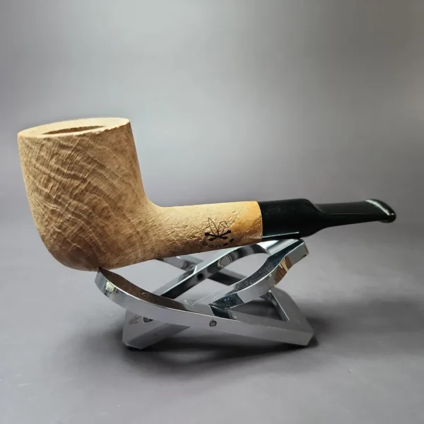 Morgan Bones Sandblasted Nosewarmer Lovat Briar Pipe, New - Image 2
