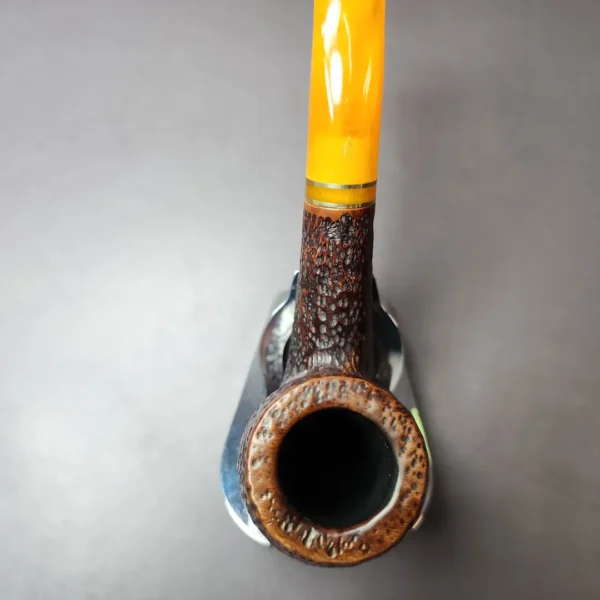 Savinelli for Pipes Ltd Rusticated Bent Billiard Estate Briar Pipe, Italian Estates - Image 2