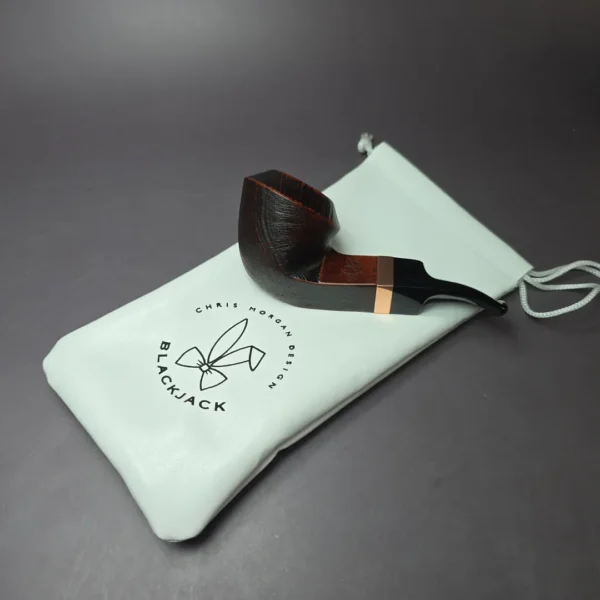 Morgan BlackJack 30 Sandblasted Bulldog Briar Pipe, New - Image 2