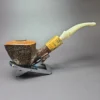 Randy Wiley Galleon Rusticated Freehand Estate Briar Pipe - Image 2